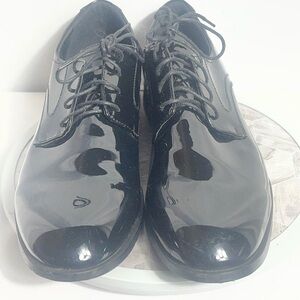 Vangelo TAB Black Patent Lace Up Dress Shoes Mens Size 15M Glossy